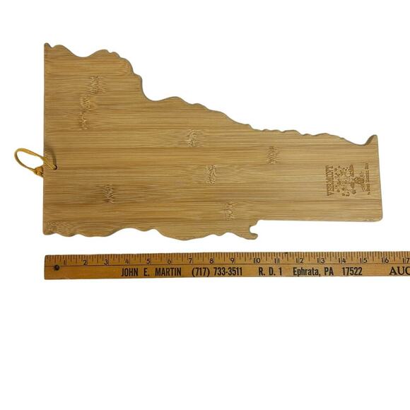 Totally Bamboo Charcuterie/Serving/Cutting/Cheese Board Vermont Shaped - Picture 2 of 5